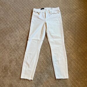 J Crew white toothpick jean denim 29T
